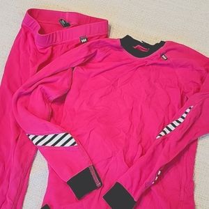 Helly Hansen Girls Size 8 Dry Baselayer Set Pink